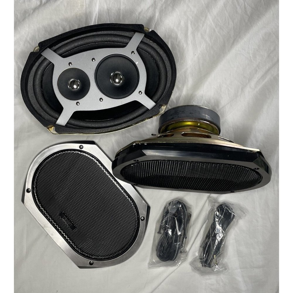 Pair Pulsar 20W 6” X 9" Inch Three way Car Stereo Speaker System Vintage New